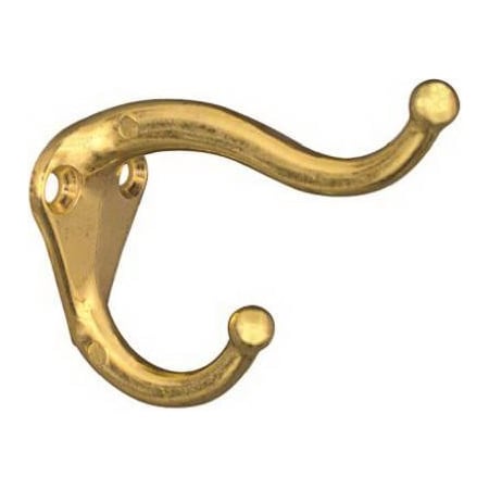 National Hardware 2PK BRS Coat And Hat Hook, 5PK N154-575