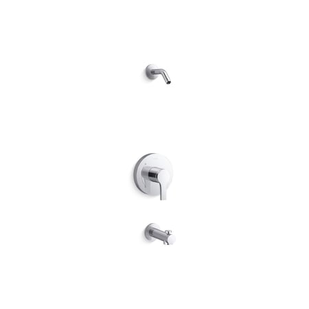 Kohler Elate Rite-Temp bath and shower trim kit, without showerhead TLS35322-4-CP
