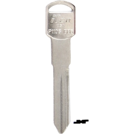 Ilco GM Nickel Plated Automotive Key B86 / P1106, 10PK IAL01616002