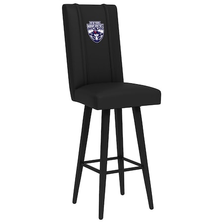 Dreamseat Swivel Bar Stool 2000 with New York Mavericks Primary Logo XZ2000BSSBLK-PSPBR0045