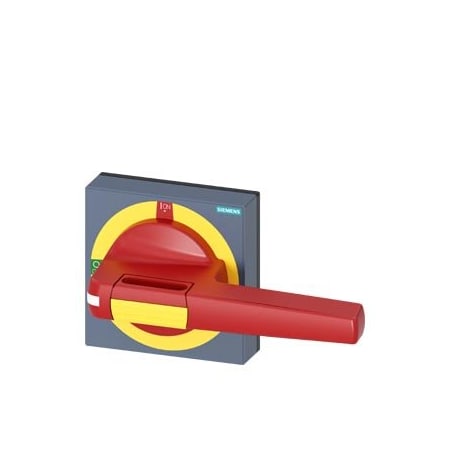 Siemens handle with masking plate EMERGENCY-STOP size 100x 100 for shaft 10x 10 8UD1851-3AD05