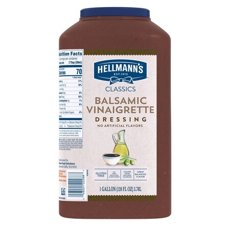 Hellmanns Classics Balsamic Vinaigrette Salad Dressing Jug, 1 Gallon 84120288