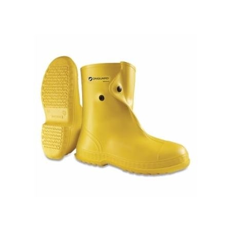 Onguard Overshoes, 2X-Large, 10 in, PVC, Yellow, 6PK 868-8802000.2X