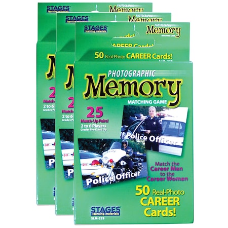 Stages Learning Materials Photographic Memory Matching Game, Careers, 3PK 229