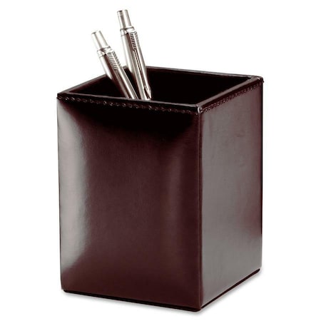 Dacasso A3610 Dark Brown Bonded Leather Pencil Cup A3610