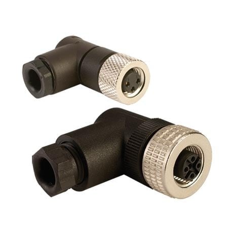 Omega M12 Circular Connector, 4 Pin Male M12-S-M-FM