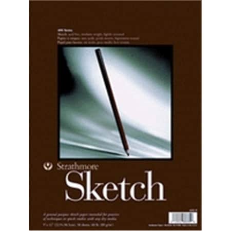Strathmore 400 Series Sketch Pad, 9 X 12 In., 100 Sheets 455-3