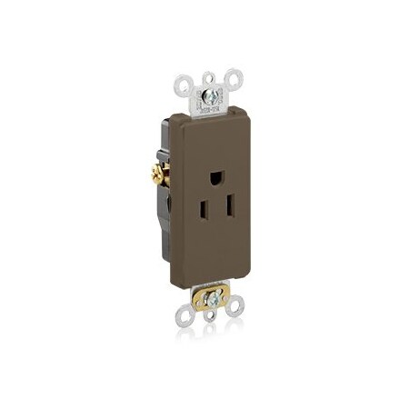Leviton Commercial Grade Decora Receptacle, 15 Amp, 125 Volt 16251
