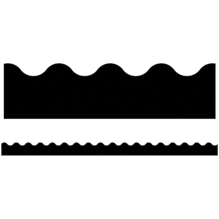 Carson Dellosa Black Scalloped Borders, 39 Feet/Pack, PK6 1210