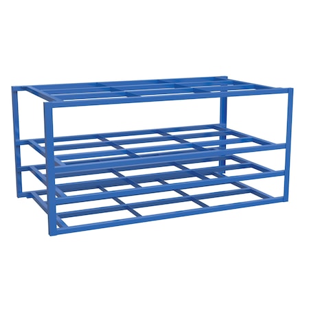 Vestil Sheet Rack, 60 in W, 4 Shelves, Blue SHEET-R-57-HB-2