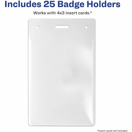 Avery VERT BADGE HOLDER 3X4 74472