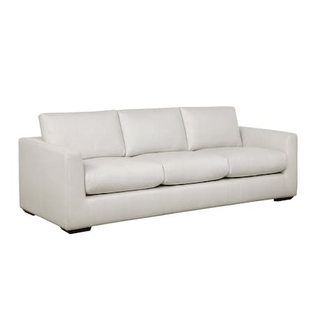 Manhattan Comfort Cleo 96 in Upholstered Sofa in Cream SF1632-CR