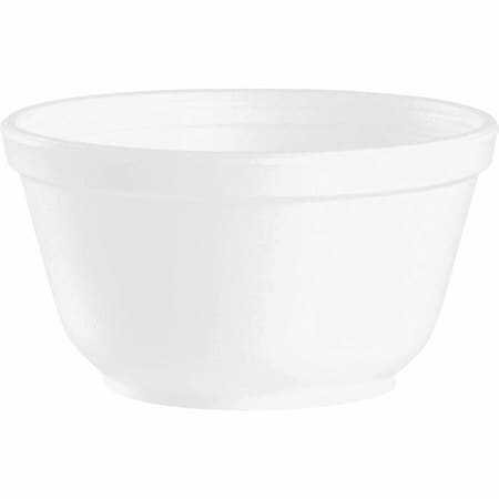 Dart Foam Bowls, 10 Ounces, White, Round, PK1000 10B20