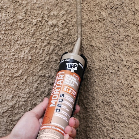 Dap Textured Mortar 10.1 Oz. Beige Premium Elastomeric Filler & Sealant 7079810081