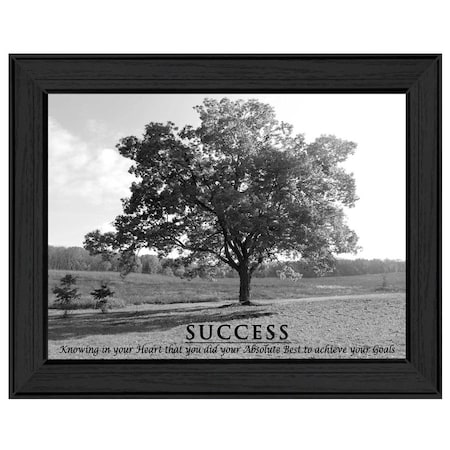 Homeroots Success 5 Black Framed Print Wall Art 405366
