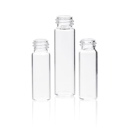 Kimble Chase Clear Sample Vial, 24 ml, Shelf, PK864 60910-6