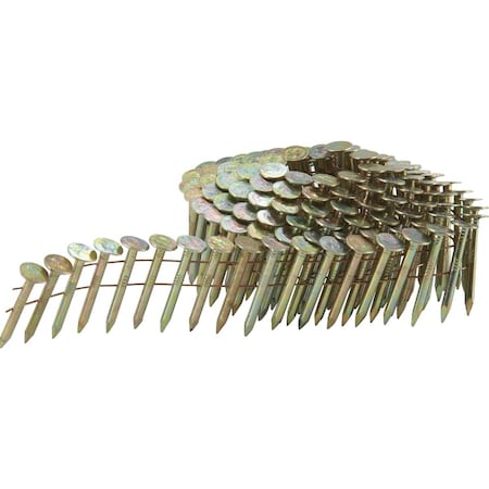 Stinger 1-1/4'' x 0.120'' Wire Weld Electro Galvanized Coil Roofing Nail, 7200 Ct. 611070