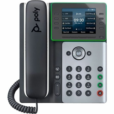Hp Poly Edge E300 IP Phone and PoE-enabled with Power Supply US 89B51AA#ABA