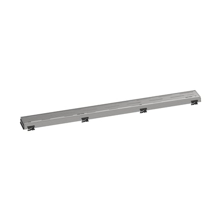 Hansgrohe RainDrain Match Classic Trim Classic 31 1/2" w/ Height Adjustable Frame in Brushed Stainless Steel 56120801