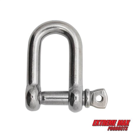 Extreme Max 3006.8239 BoatTector Stainless Steel D Shackle - 5/16" 3006.8239