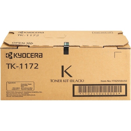 Kyocera Black Toner Cartridge 7.2K YLD 1T02S50US0 TK1172