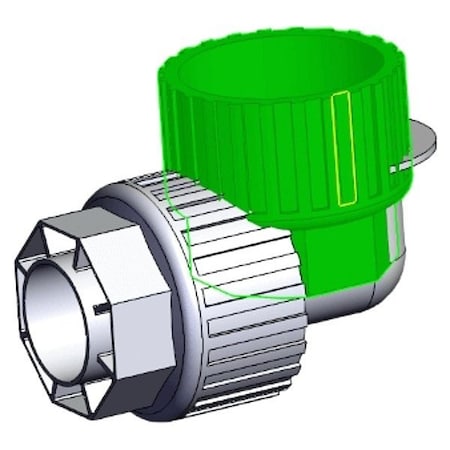 Smc High Purity Tube Fitting, Union, PFA LQ3E7A-S