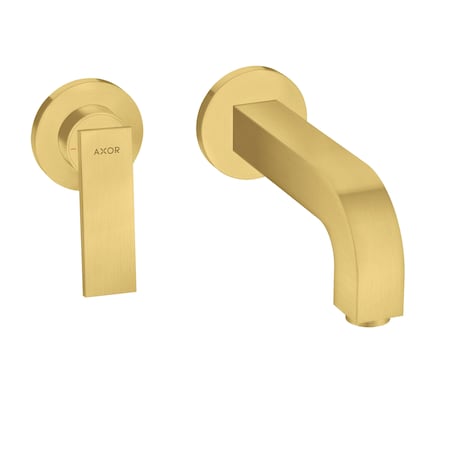 Axor Citterio Wall-Mounted Single-Handle Faucet Trim, 1.2 GPM in Brushed Gold Optic 39121251