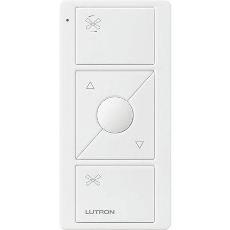 Lutron Wireless Fan Remote Control, 3V DC PJ2-3BRL-GWH-F01