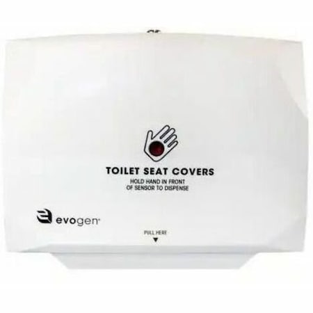 Hospeco Evogen High Capacity No-Touch Toilet Seat Cover Dispenser, White, 17"x12"x3.125", 1 Each EVNT1-HCW