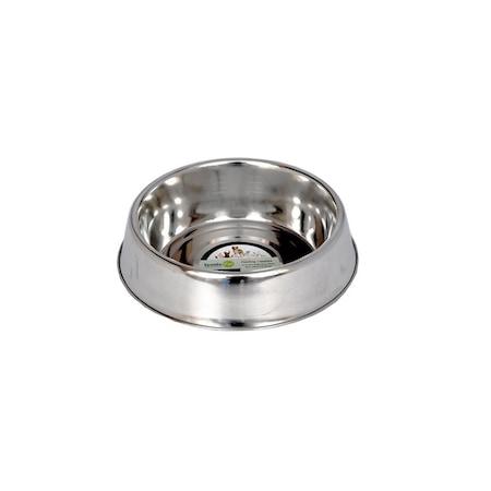 Iconic Pet 24 oz Anti Ant Stainless Steel Non Skid Pet Bowl for Dog or Cat, 3 cup 92193