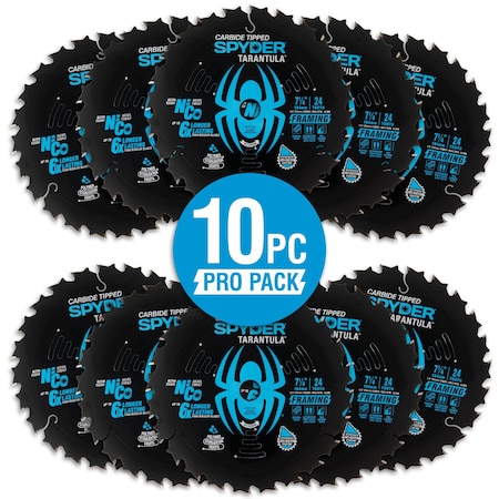 Spyder 7-1/4in 24T Framing 10pc Pro Pack 13017