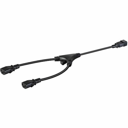 Monoprice Heavy Duty Splitter Power Cord - IEC 60320 C20 to 2x IEC 60320 C13_ 14 35118