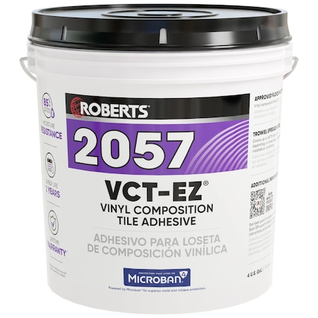 Roberts Adhesive, 2057 Series, Beige Tan, 4 gal, Pail 2057-4