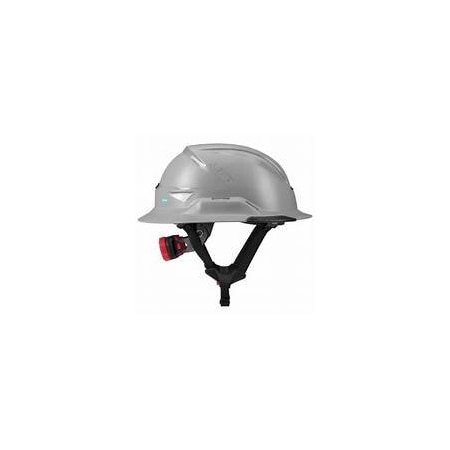Radix Non-Vented Full Brim Safety Helmet, Grey HRXF-25YE2