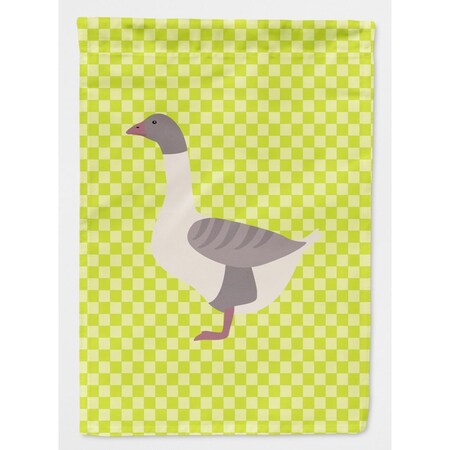 Carolines Treasures Buff Grey Back Goose Green Flag Garden Size BB7727GF