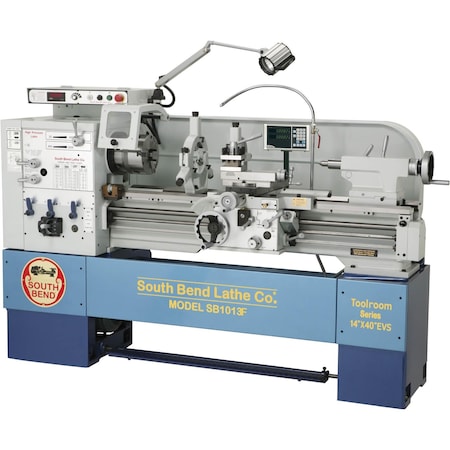 South Bend 14" x 40" Electronic Variable-Speed 440V Toolroom Lathe with Fagor DRO SB1013F