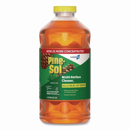 Pine-Sol CloroxPro Multi-Surface Cleaner Disinfectant Concentrated, Original Pine, 80 oz Bottle 60606EA