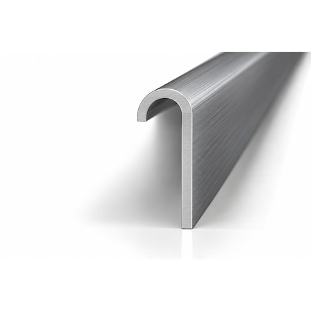 Brunner Aluminum Under Lip Counter Top Edging, No Drip 13/16" x 7/32" 12 Feet Silver Luster G138 SL12