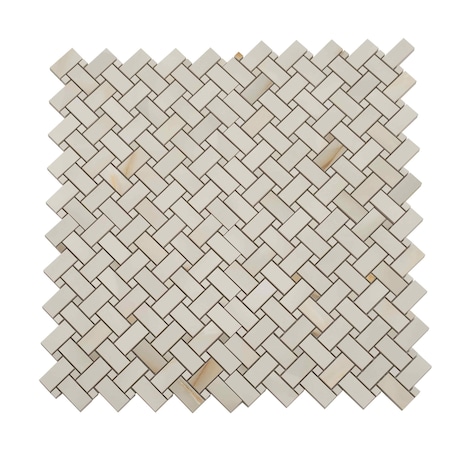 Apollo Tile Splendor 12x12 Perla Porcelain Mosaic Onyx Basketweave Wall and Floor Tile (4.84 sq ft/case), 5PK APLIMPONXPERMO