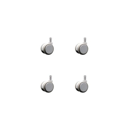 Service Caster 2 Inch MRI Safe Casters, 7/16 Grip Ring Stem, Set of 4, 4PK SCC-GR02S50-TPR-GRY-71678-MRI-4