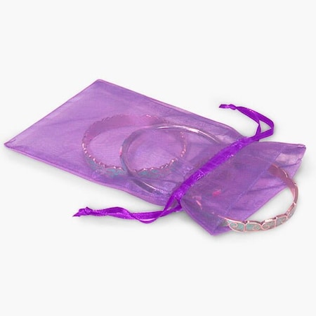 Nashville Wraps Purple Organza Favor Bags, 3x4, 10PK B01043