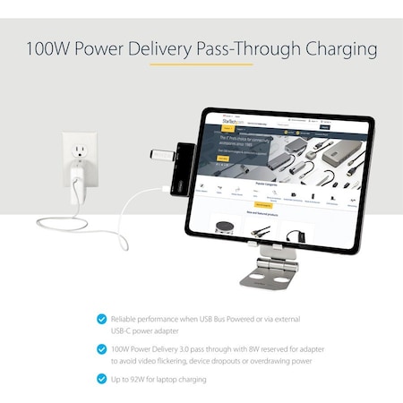 Startech.Com USB-C MULTIPORT ADAPTER 5GBPS W/DP 1.4 ALT MODE - 4K 60HZ HDMI, USB 3.2/3.1 GE DKT30ICHPD