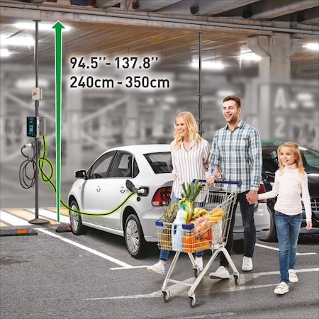 Barkan 13 in. 350cm EV Charging Station Column EV350FC