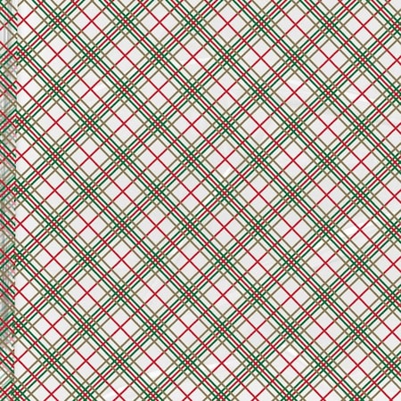 Nashville Wraps Holiday Plaid Cello Roll, 30 inx100' CR30HP