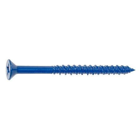 Midwest Fastener 09283 Masonry Screw, 1/4 in Dia, 3-1/4 in L, Steel, 100/PK, 100PK M09283