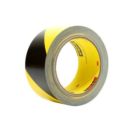 3M Safety Stripe Vinyl Tape, Black/Yellow, 2 Inx 36Yd 5.4 Mil, 24PK 5702