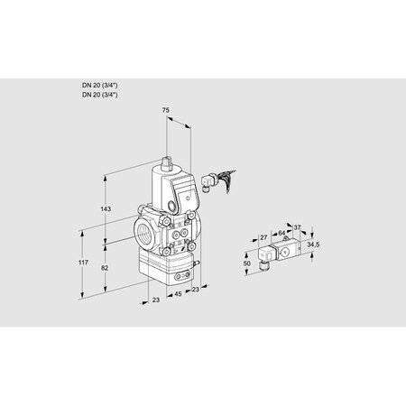 Honeywell Kromschroder VAD120R/NW-100A KS88005105