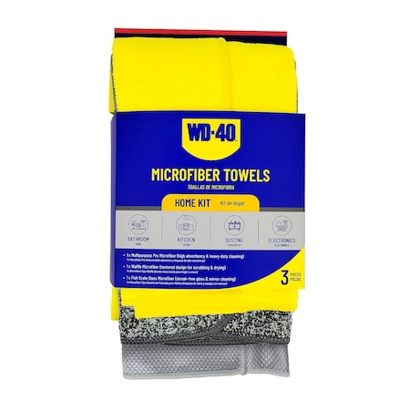 Wd-40 Microfiber Towel Home Kit, 3PK L40310