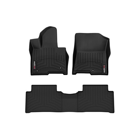 Weathertech Black, Front and Rear Floorliners 441654-1-2