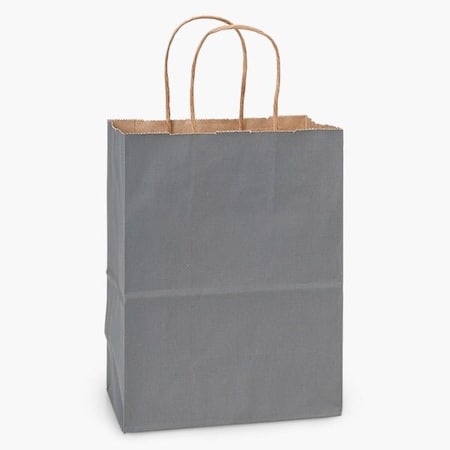 Nashville Wraps Charcoal Gray Recycled Kraft Bags, Cub 8x4.75x10.5", 100PK HCTCG